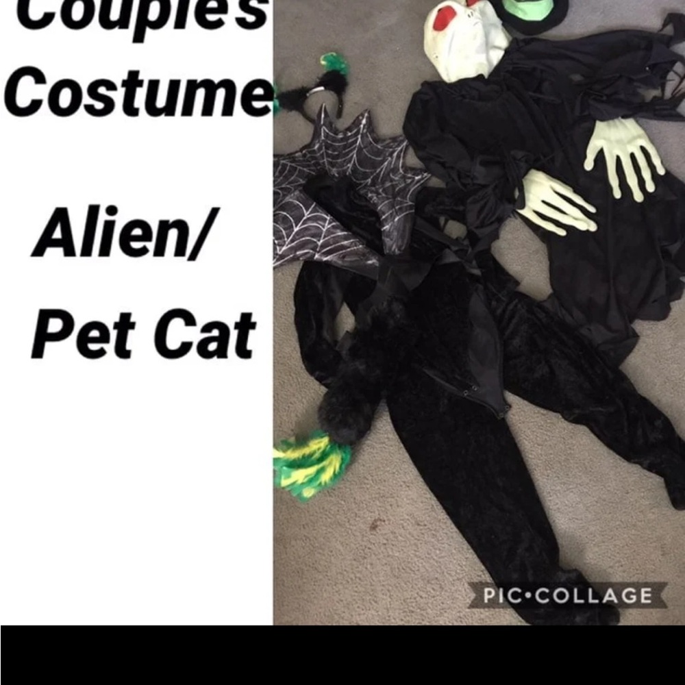 Couples Costume Alien & Pet Alien Cat M/L